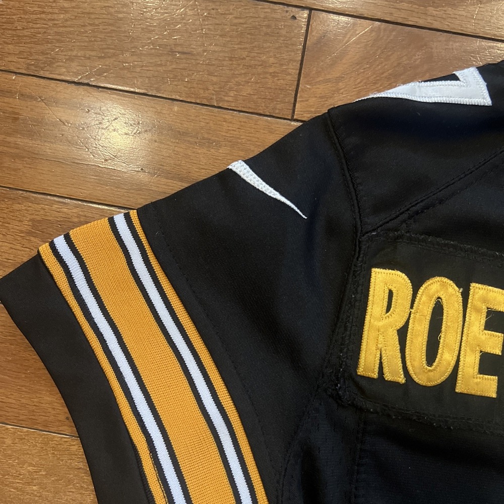 Nike Ben Roethlisberger #7 Pittsburgh Steelers Youth Large NFL Football Jersey - Picture 11 of 13